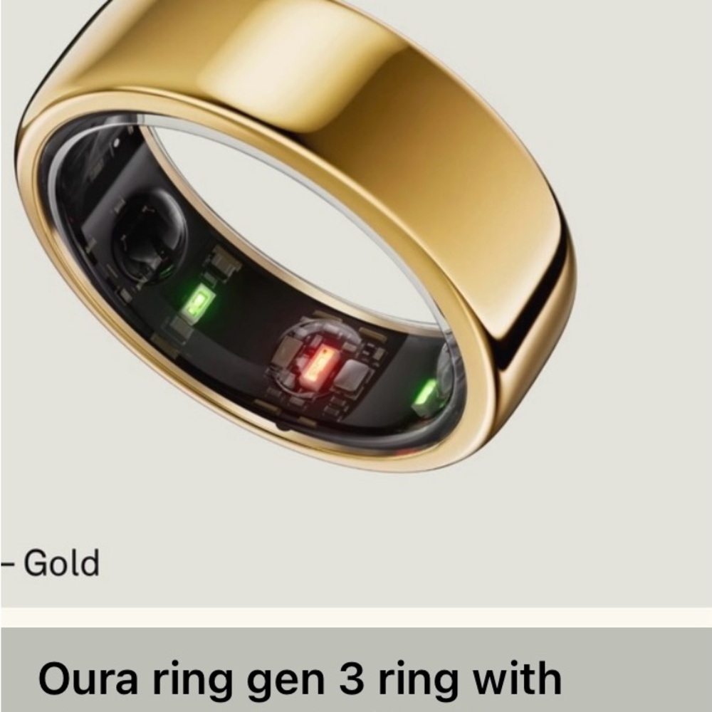 Oura ring. GOLD. Gen 3. Size 8